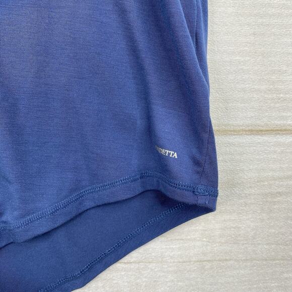 Mondetta Top Womens XL Blue Performance Luxury Tee Shirt Boxy Jersey Knit Active - Picture 3 of 9